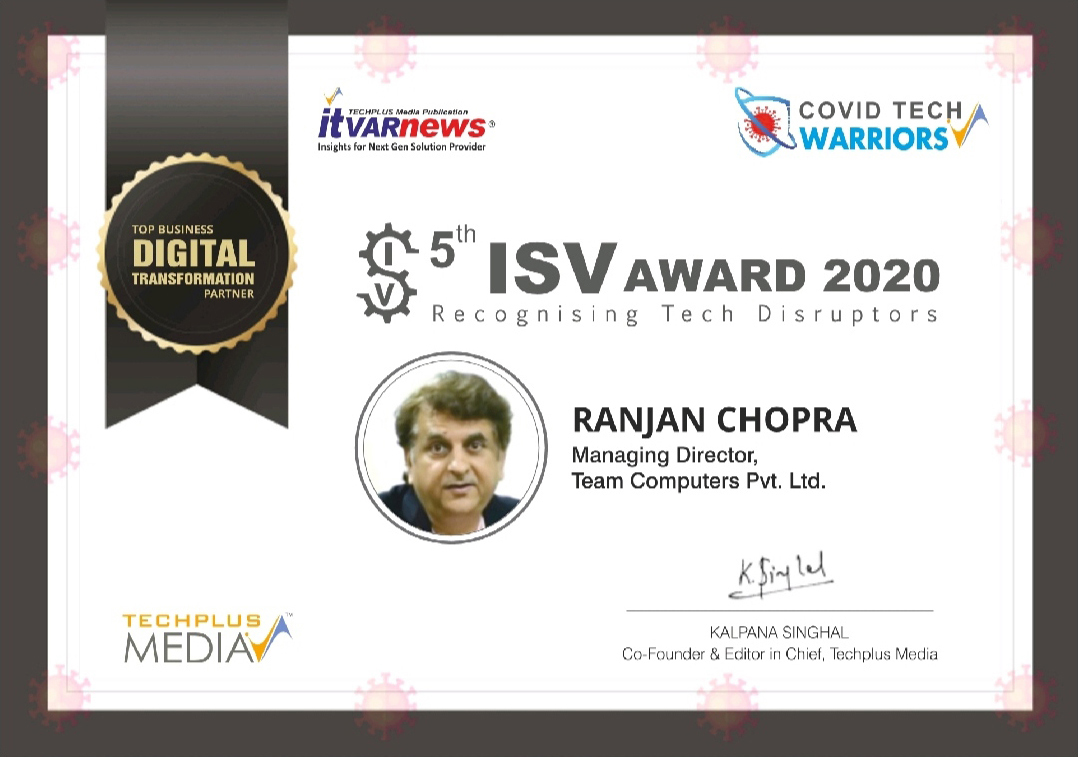 5th ISV Award 2020 - Excellence Award